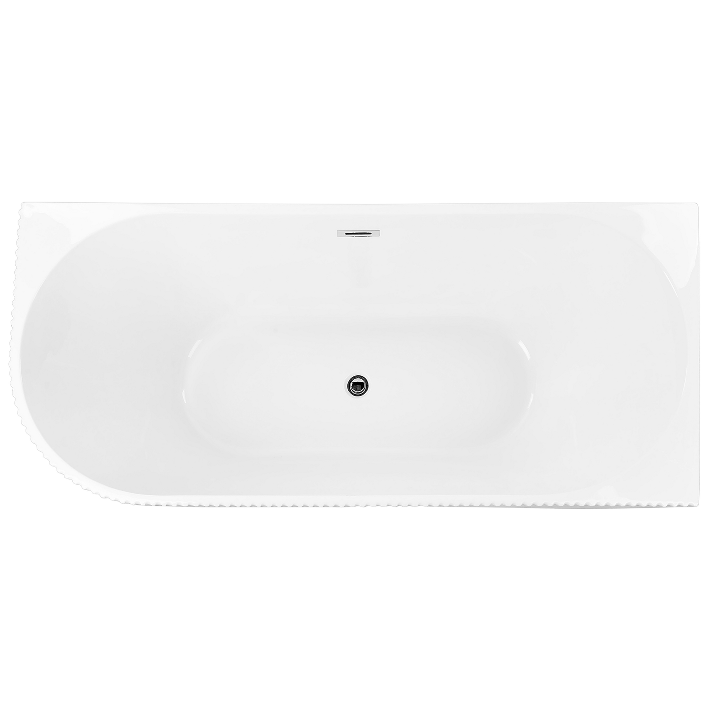 Eckbadewanne links 169 x 80 cm weiss GOCTA