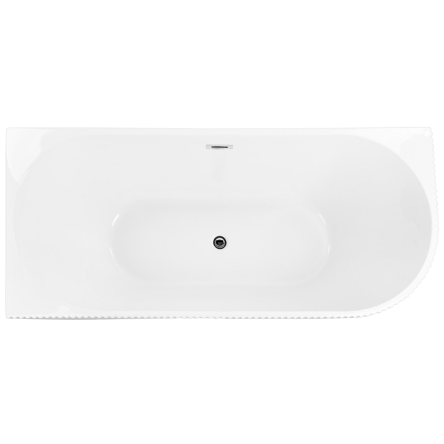 Eckbadewanne rechts 169 x 80 cm weiss GOCTA