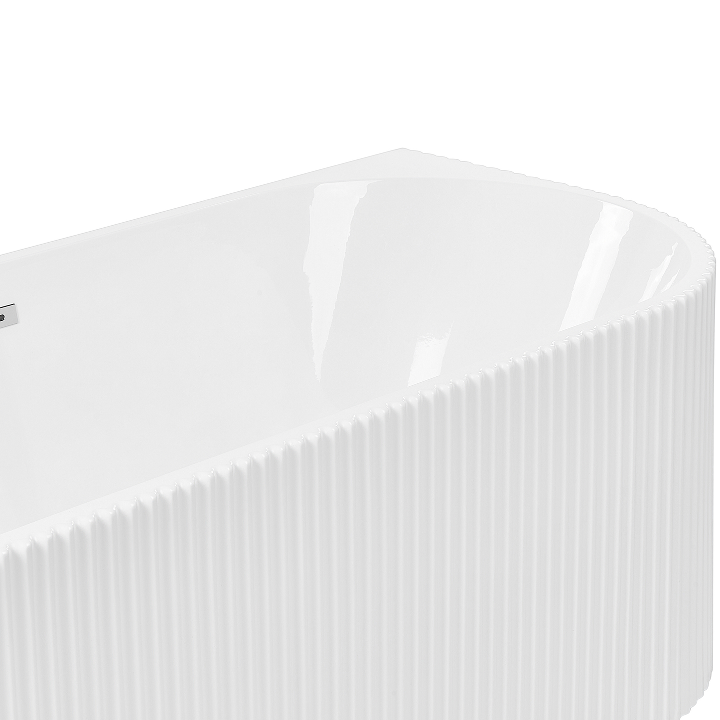 Eckbadewanne rechts 169 x 80 cm weiss GOCTA