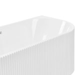 Eckbadewanne rechts 169 x 80 cm weiss GOCTA