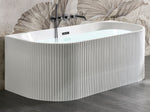 Badewanne 167 x 73 cm oval weiss GOCTA