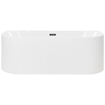 Badewanne 167 x 73 cm oval weiss GOCTA
