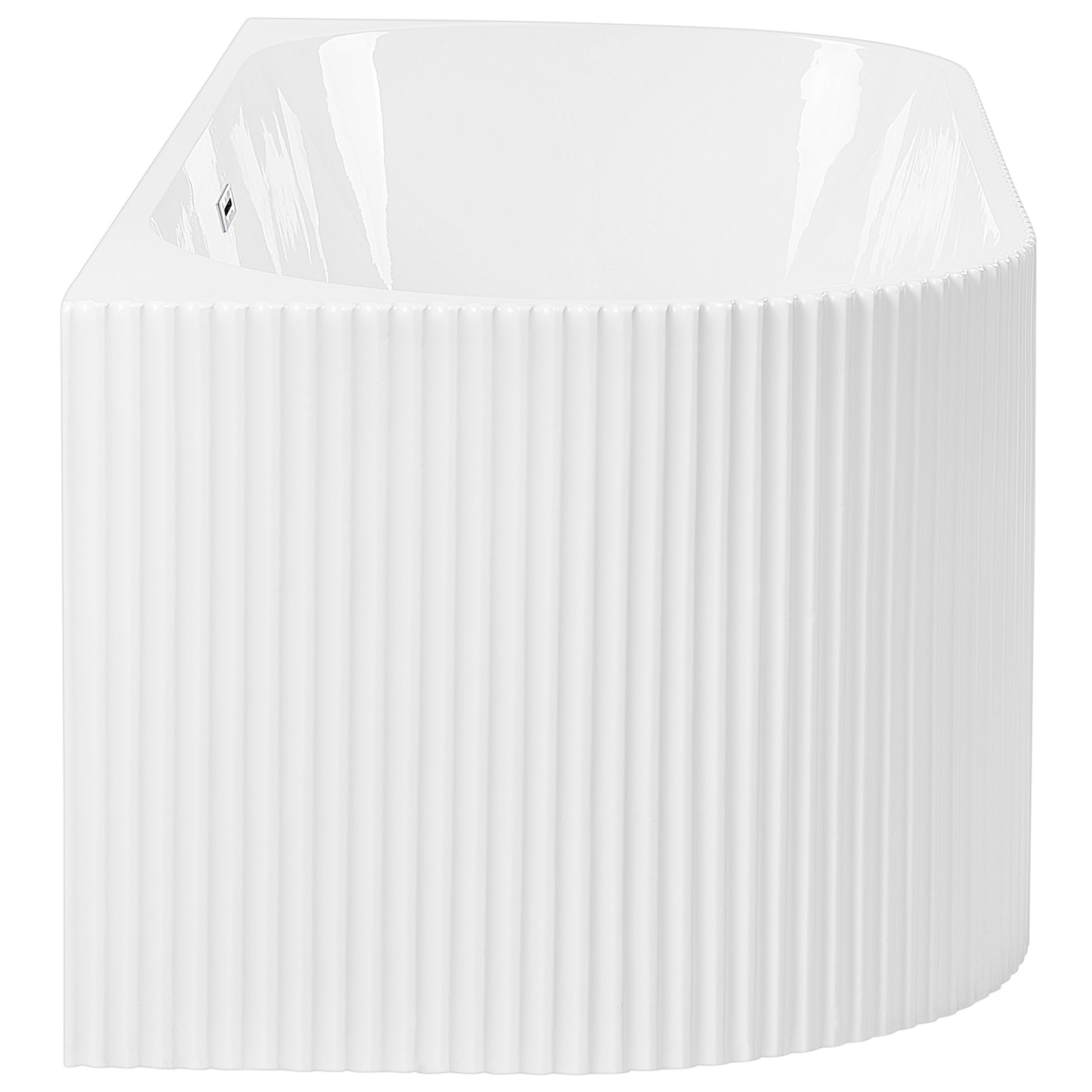 Badewanne 167 x 73 cm oval weiss GOCTA