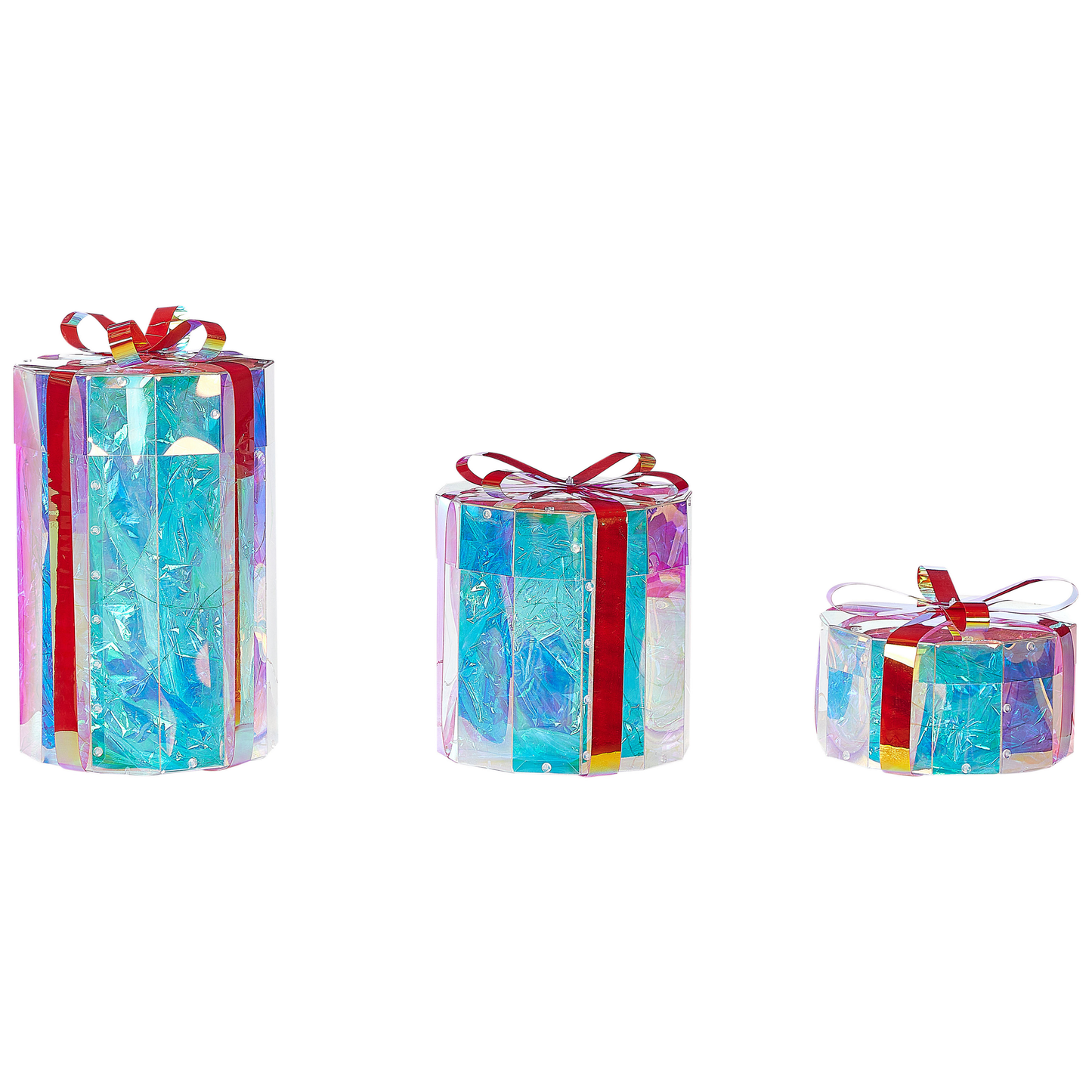 Outdoor Weihnachtsbeleuchtung LED mehrfarbig Geschenk 3er Set GRIMSEY