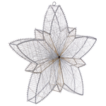 Outdoor Weihnachtsbeleuchtung LED silber Sternform 50 cm HOFSOS