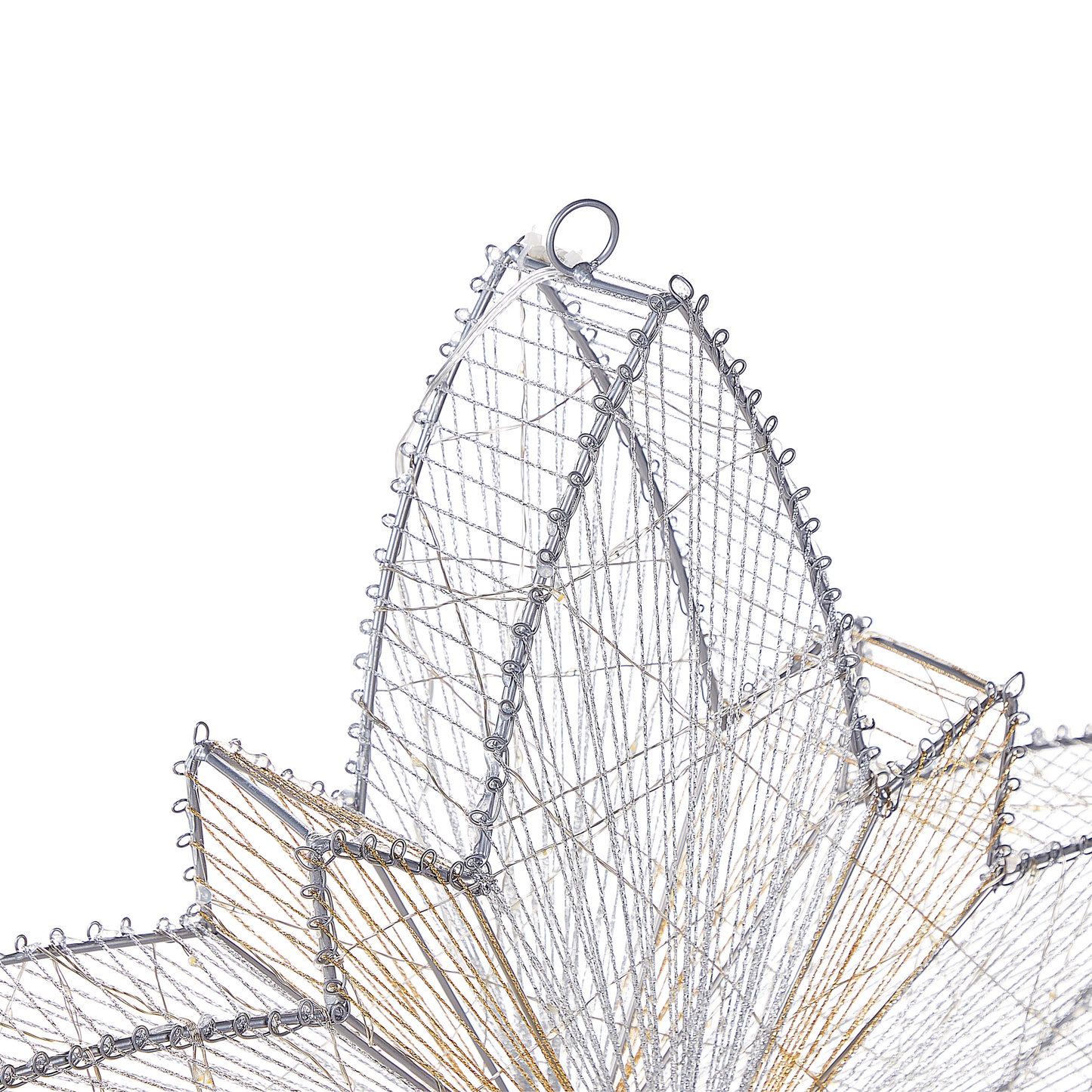 Outdoor Weihnachtsbeleuchtung LED silber Sternform 50 cm HOFSOS