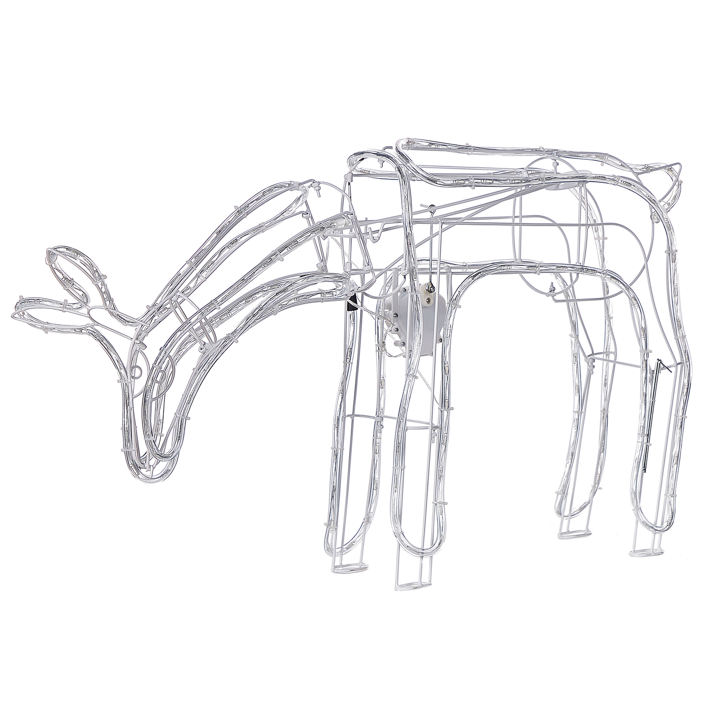 Outdoor Weihnachtsbeleuchtung LED weiss Reh mit beweglichem Kopf 53 cm KRISTNES