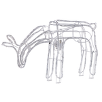 Outdoor Weihnachtsbeleuchtung LED weiss Reh mit beweglichem Kopf 53 cm KRISTNES