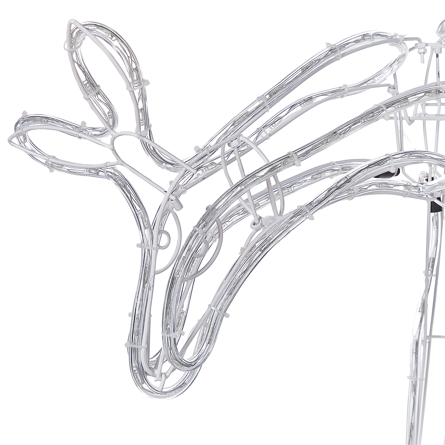 Outdoor Weihnachtsbeleuchtung LED weiss Reh mit beweglichem Kopf 53 cm KRISTNES