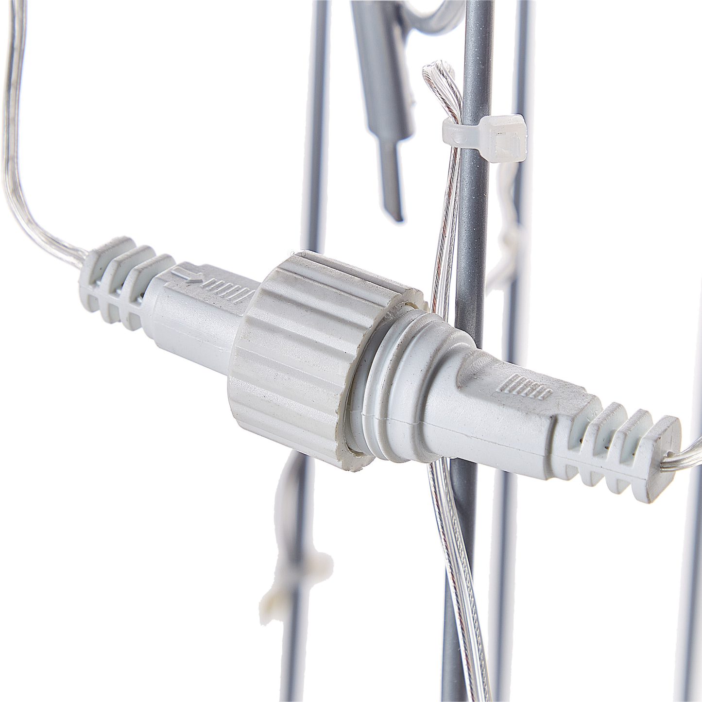 Outdoor Weihnachtsbeleuchtung LED silber Hirsch 117 cm LAUGAR