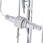 Outdoor Weihnachtsbeleuchtung LED silber Hirsch 117 cm LAUGAR