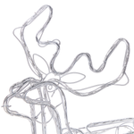 Outdoor Weihnachtsbeleuchtung LED weiss Rentier mit beweglichem Kopf 94 cm INNNES