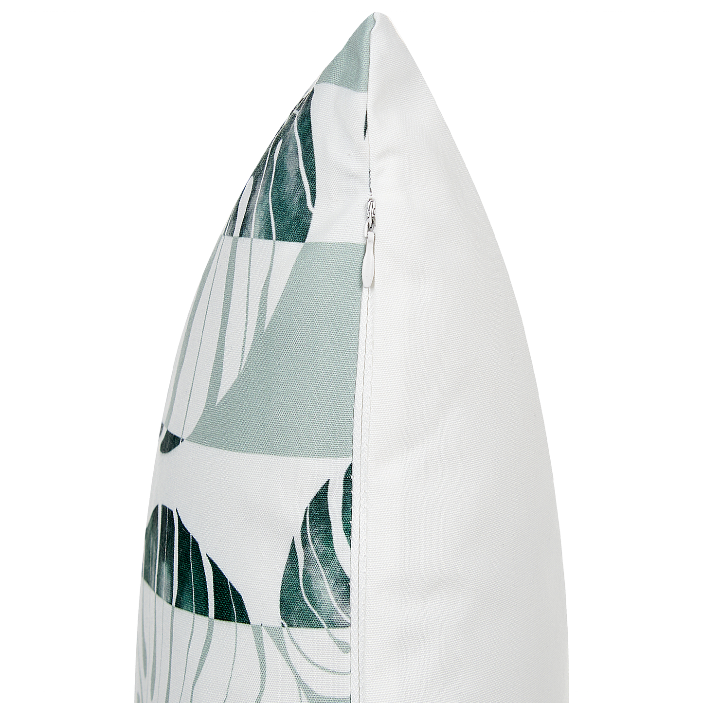 Gartenkissen 2er Set TERMINI Pflanzenmuster 45 x 45 cm Grün