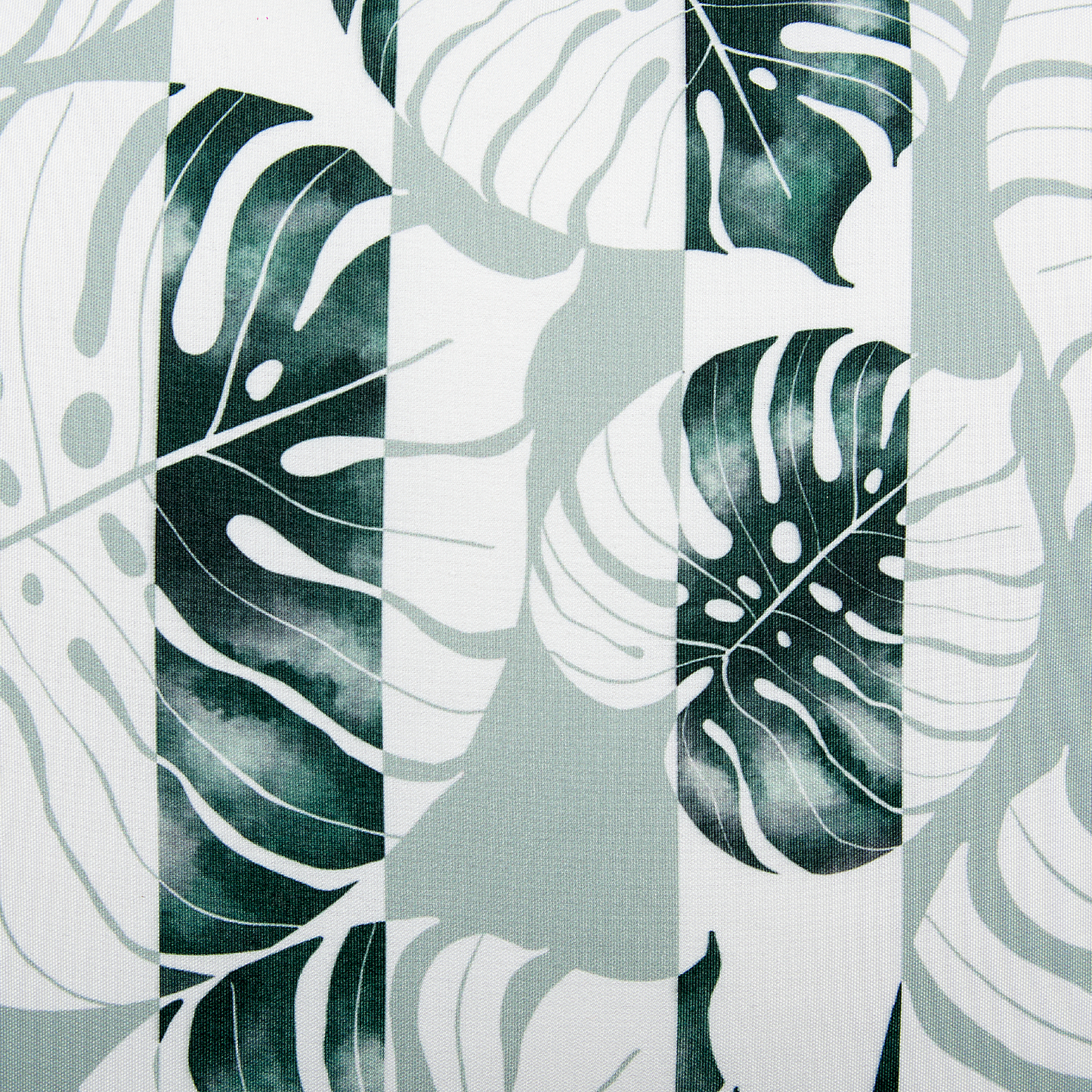 Gartenkissen 2er Set TERMINI Pflanzenmuster 45 x 45 cm Grün