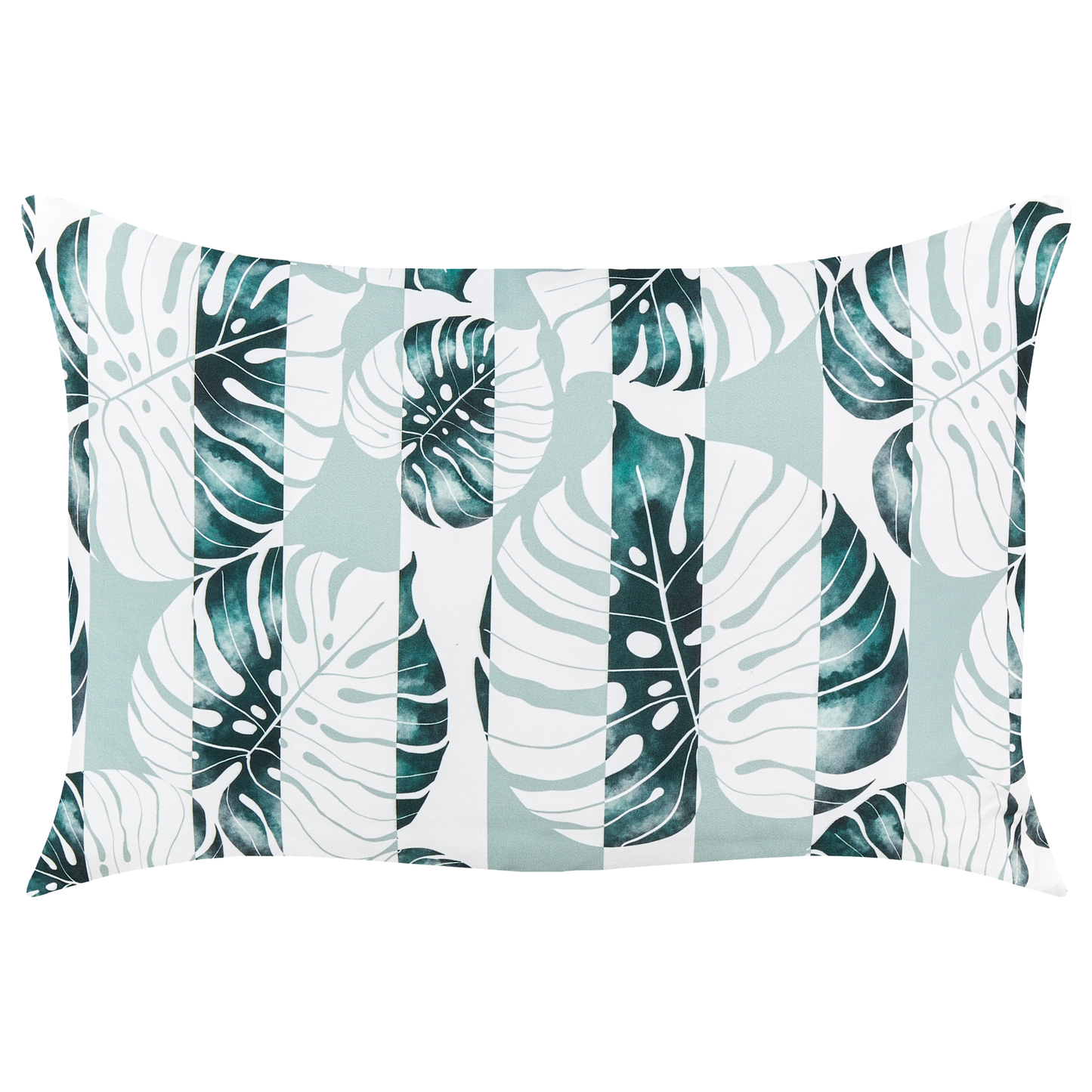 Gartenkissen 2er Set TERMINI Pflanzenmuster 40 x 60 cm Grün