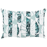 Gartenkissen 2er Set TERMINI Pflanzenmuster 40 x 60 cm Grün