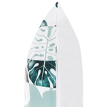 Gartenkissen 2er Set TERMINI Pflanzenmuster 40 x 60 cm Grün