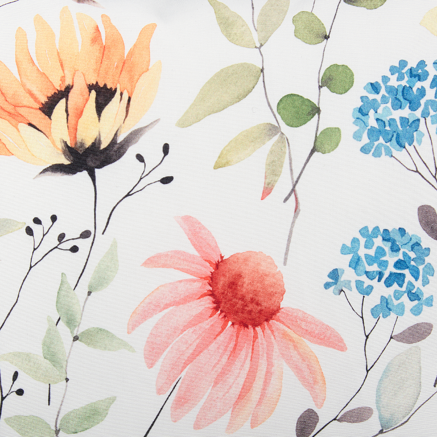 Gartenkissen 2er Set MONESI Blumenmuster 40 x 40 cm Bunt