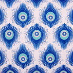 Gartenkissen 2er Set CERIANA Tiermuster 40 x 60 cm Blau