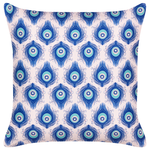 Gartenkissen 2er Set CERIANA Tiermuster 45 x 45 cm Blau