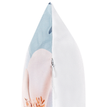 Gartenkissen 2er Set APRICALE Blumenmuster 40 x 60 cm Blau