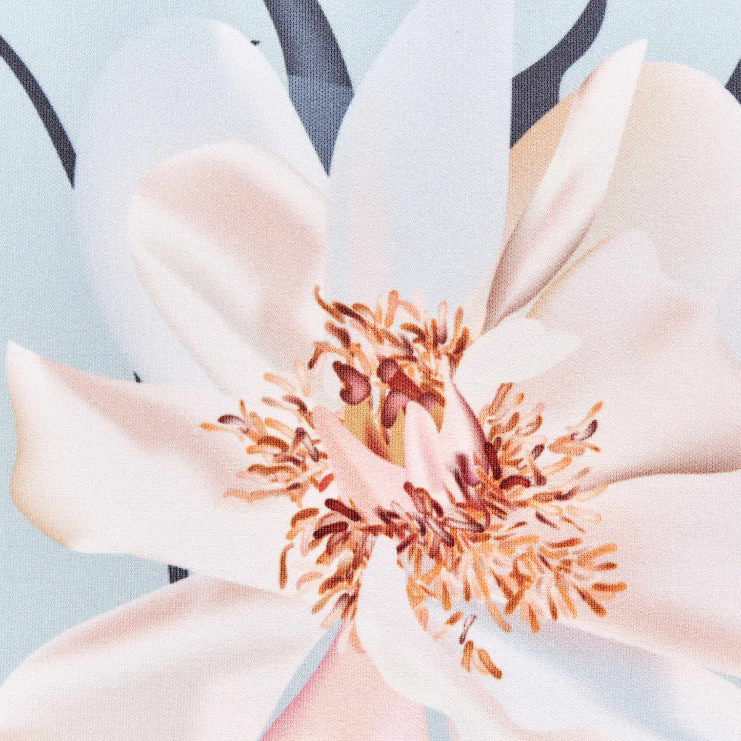 Gartenkissen 2er Set APRICALE Blumenmuster 40 x 60 cm Blau