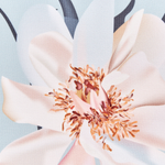 Gartenkissen 2er Set APRICALE Blumenmuster 40 x 60 cm Blau