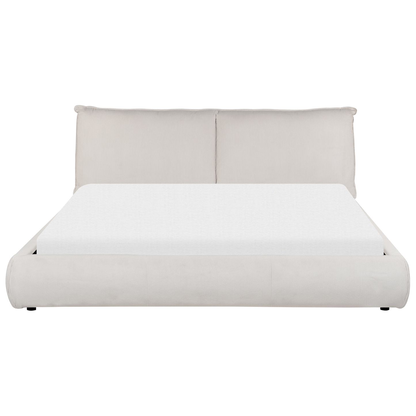 Wasserbett Cord VINAY 180 x 200 cm Hellbeige