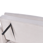 Schlafsofa 3-Sitzer Samtstoff Beige VETTRE
