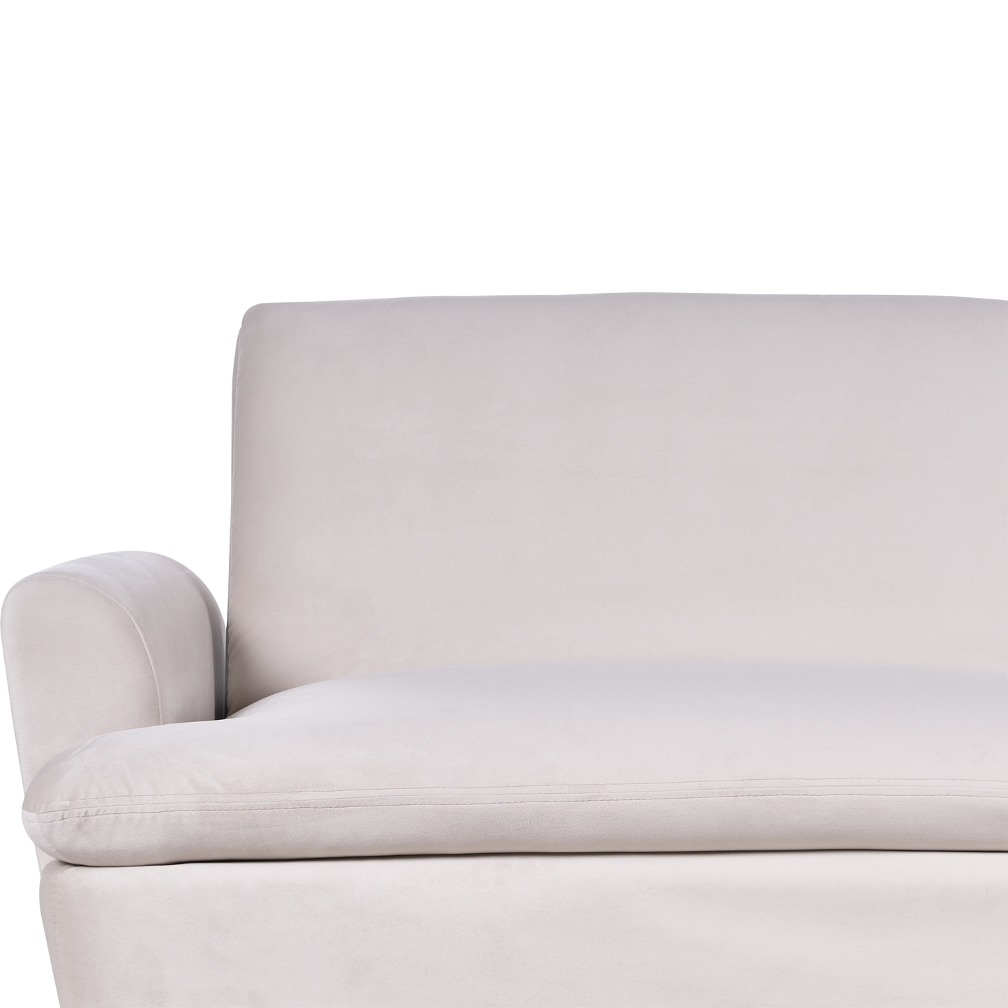 Schlafsofa 3-Sitzer Samtstoff Beige VETTRE