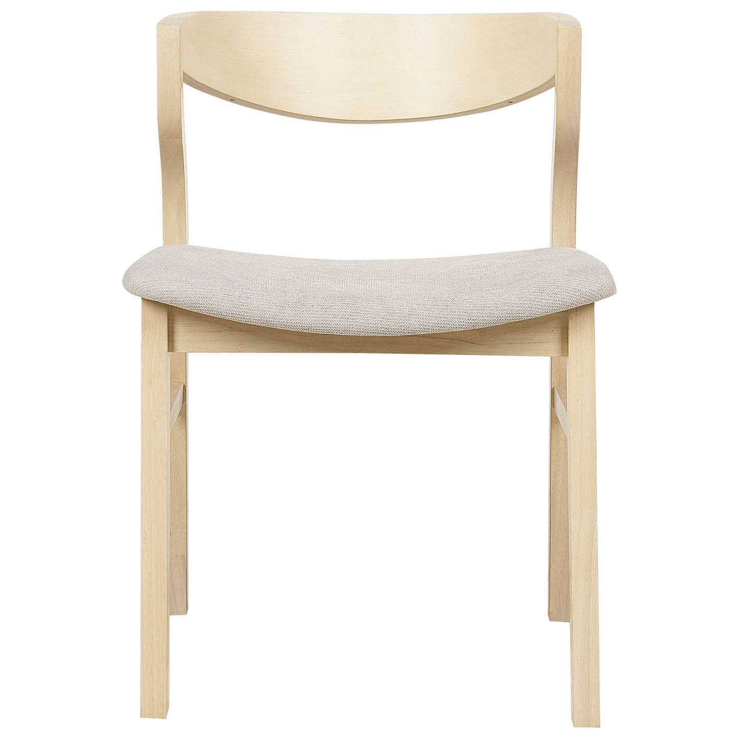 Esszimmerstuhl 2er Set MAROA Holz Beige