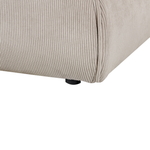 Wasserbett Cord VINAY 160 x 200 cm Taupe