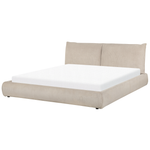 Wasserbett Cord VINAY 180 x 200 cm Taupe