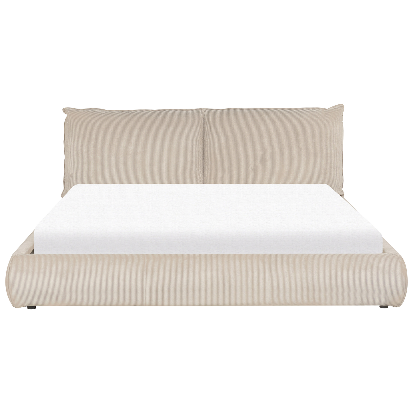 Wasserbett Cord VINAY 180 x 200 cm Taupe