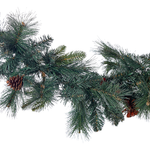 Weihnachtsgirlande grün mit LED-Beleuchtung 180 cm WHITEHORN