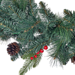 Weihnachtsgirlande grün mit LED-Beleuchtung 270 cm WHITEHORN