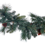 Weihnachtsgirlande grün mit LED-Beleuchtung 180 cm KAMERUN