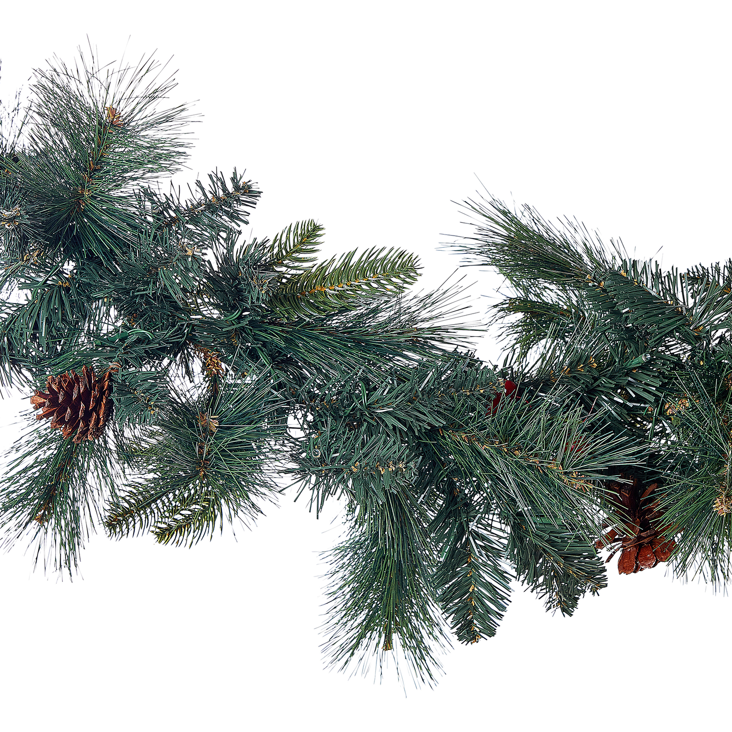 Weihnachtsgirlande grün mit LED-Beleuchtung 270 cm KAMERUN