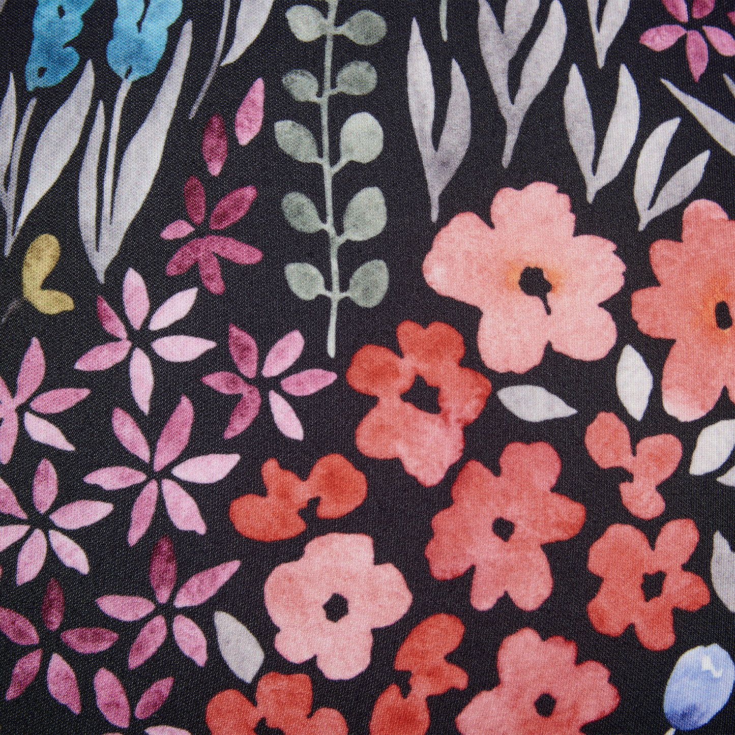 Gartenkissen 2er Set CASTELARO Blumenmuster 40 x 40 cm Bunt