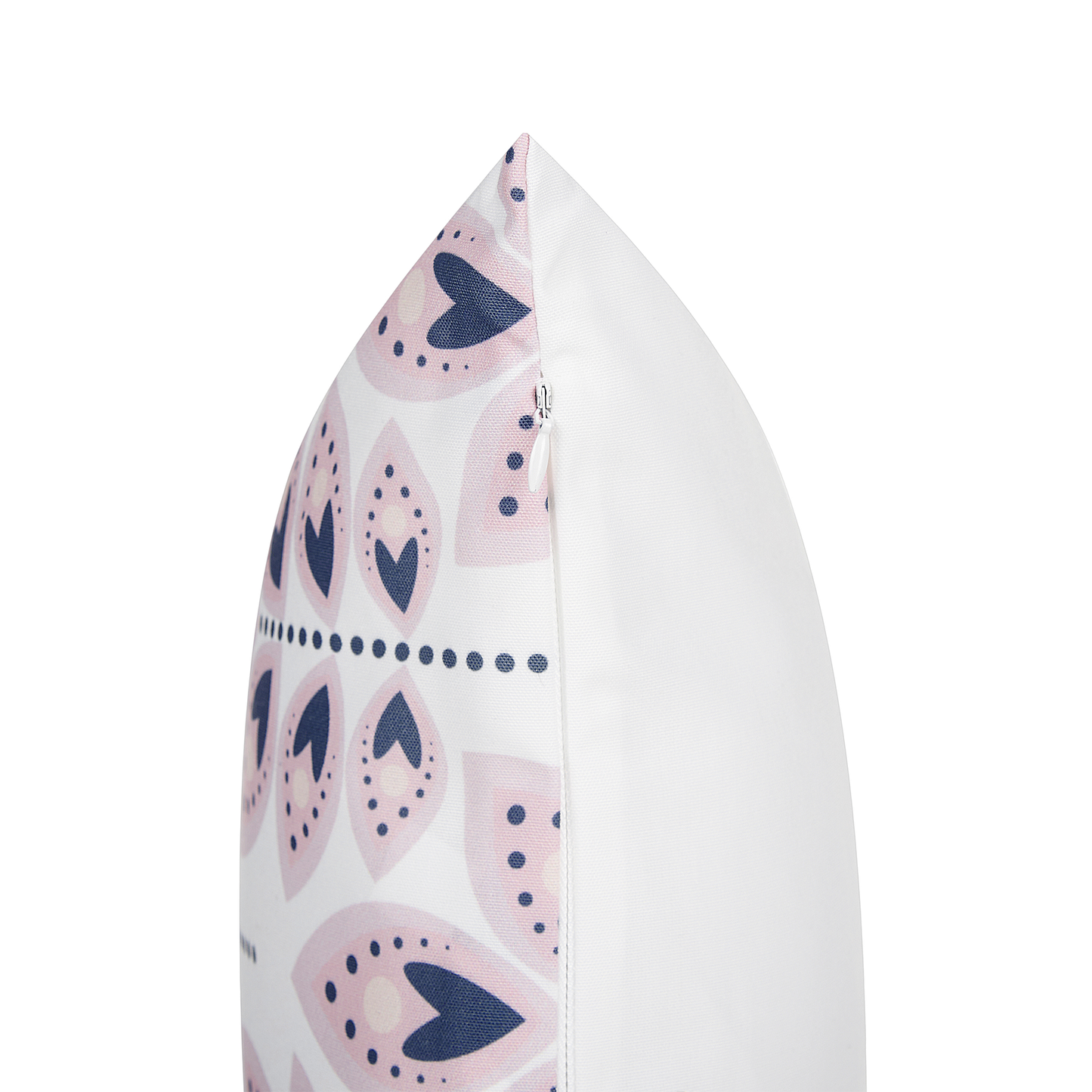 Gartenkissen 2er Set TORRETTA Pflanzenmuster 45 x 45 cm Creme