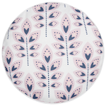 Gartenkissen 2er Set TORRETTA Pflanzenmuster 40 x 40 cm Creme