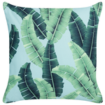 Gartenkissen 2er Set BOISSANO Pflanzenmuster 45 x 45 cm Grün