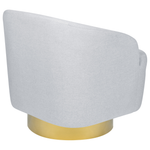 Drehsessel LAVIK Stoff Hellgrau