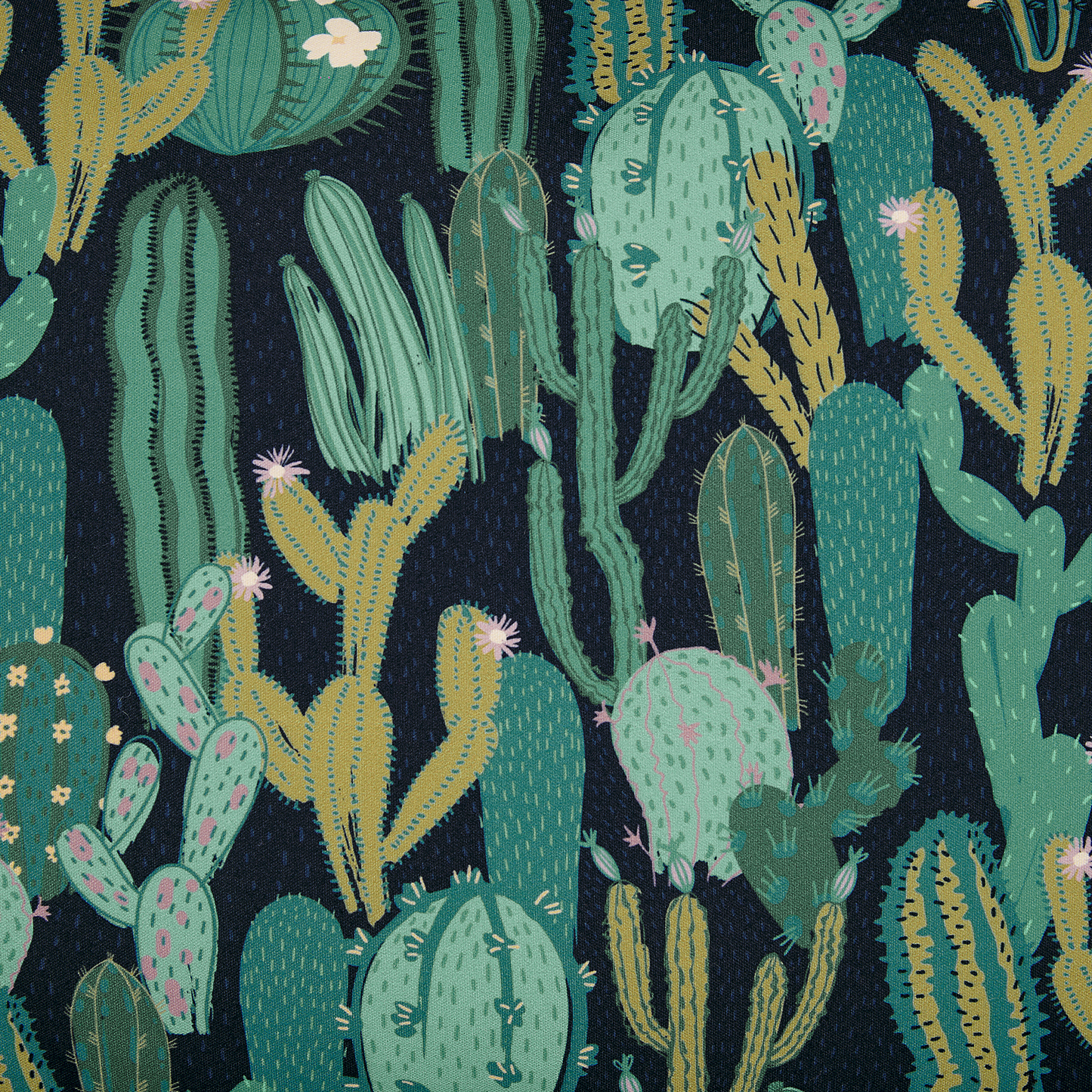 Gartenkissen 2er Set BUSSANA Pflanzenmuster 40 x 40 cm Grün