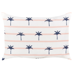 Gartenkissen 2er Set MOLTEDO Streifenmuster 40 x 60 cm Weiss