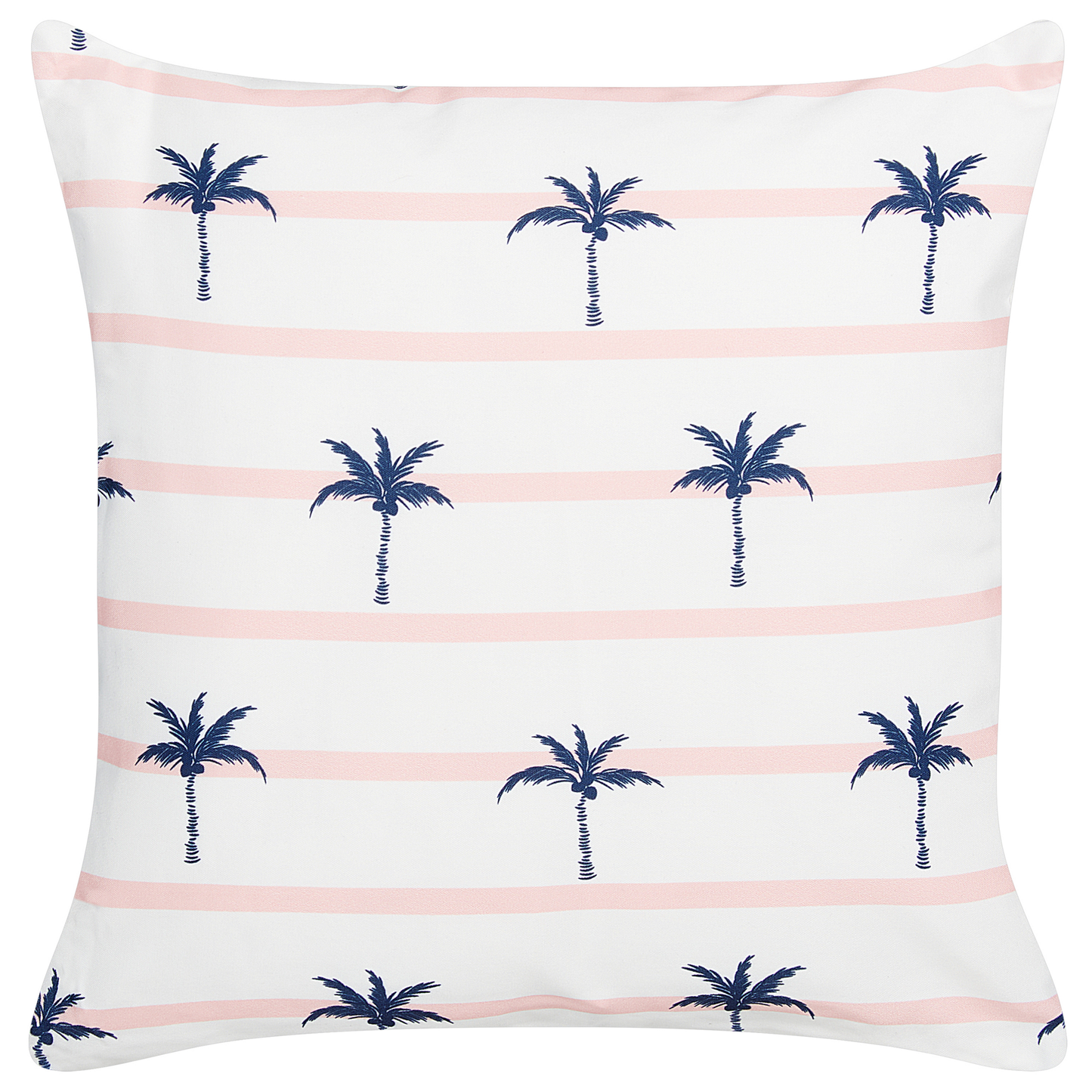 Gartenkissen 2er Set MOLTEDO Streifenmuster 45 x 45 cm Weiss