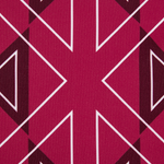 Gartenkissen 2er Set MEZZANO Geometrisches Muster 40 x 40 cm Rosa