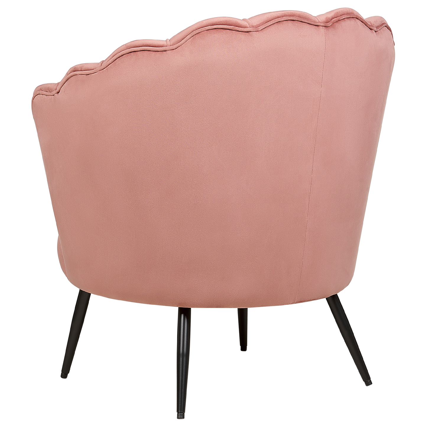 Sessel LOVIKKA Samtstoff Rosa
