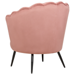 Sessel LOVIKKA Samtstoff Rosa