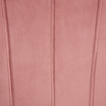 Sessel LOVIKKA Samtstoff Rosa